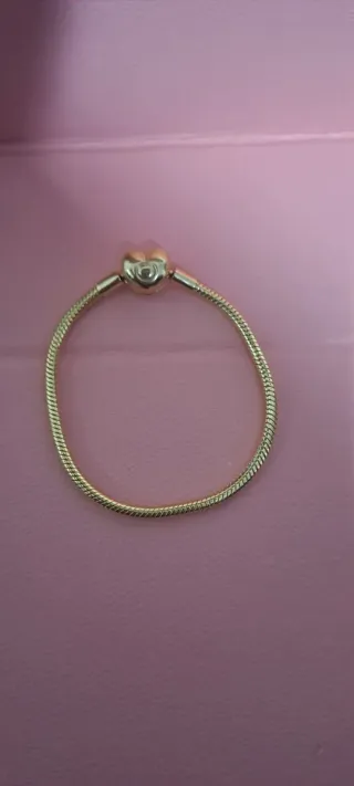 Pulsera Pandora Dorada Nueva con Caja