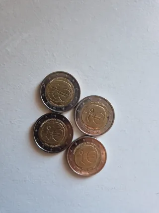 4 Monedas 2 Euros Conmemorativas