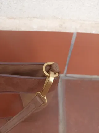 Bolso Zara Patchwork Marrón y Beige