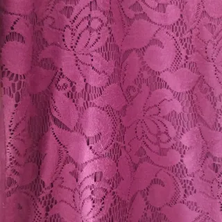 Blusa de encaje burdeos