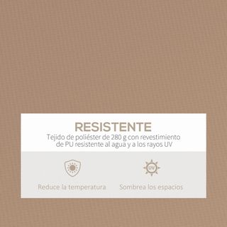 Toldo para Balcón 350x250 cm con Manivela de Metal