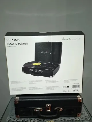 Tocadiscos Negro Vintage