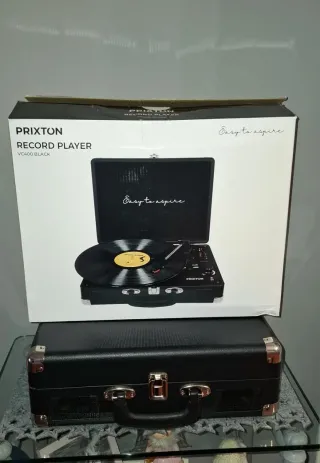 Tocadiscos Negro Vintage