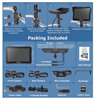 Carpuride W702 Plus Android Dash Cam moto CarPlay