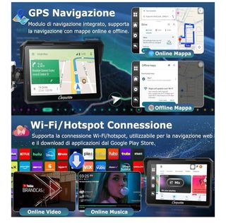 Carpuride W702 Plus Android Dash Cam moto CarPlay