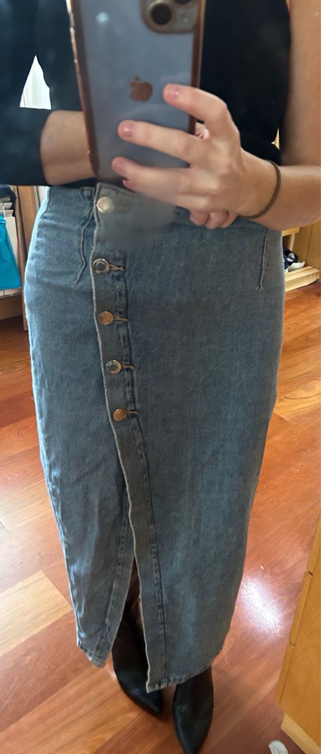 Falda vaquera Zara Talla XS