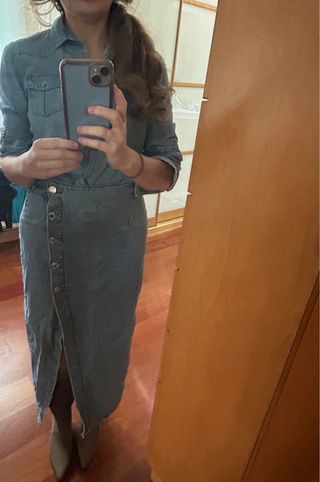 Falda vaquera Zara Talla XS