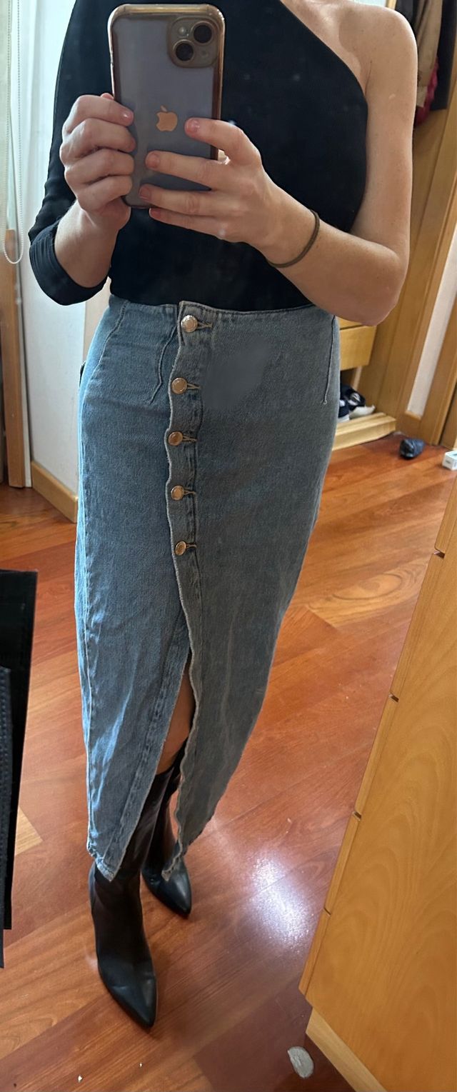 Falda vaquera Zara Talla XS