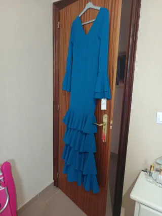 Vestido de flamenca azul