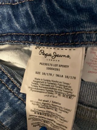 Mono vaquero ancho Pepe Jeans azul
