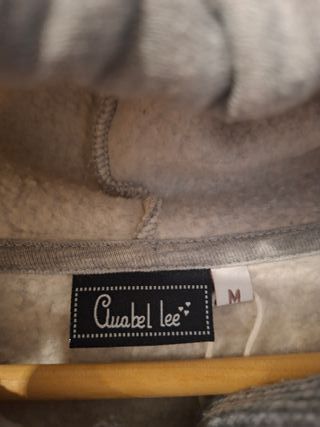 Sudadera Anabel Lee gris con lentejuelas