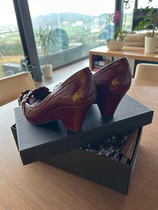 Tacones Pura López Rojos Talla 37