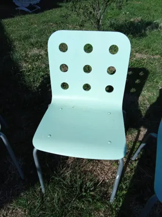 Juego de 3 sillas de jardín