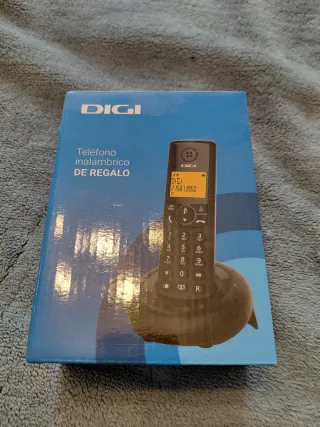 Teléfono Inalámbrico DIGI Negro sin usar