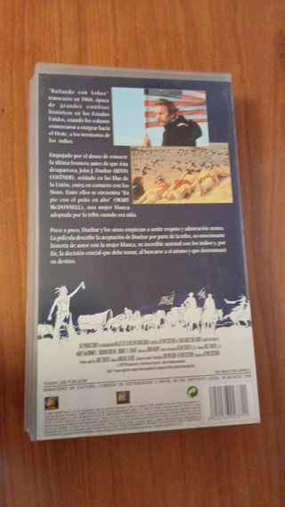 VHS Bailando con Lobos (Kevin Costner)