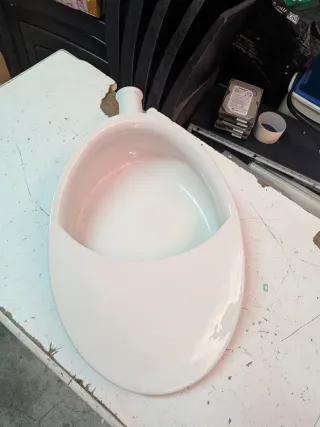 Padella sanitaria ceramica anni '50