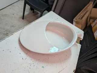 Padella sanitaria ceramica anni '50