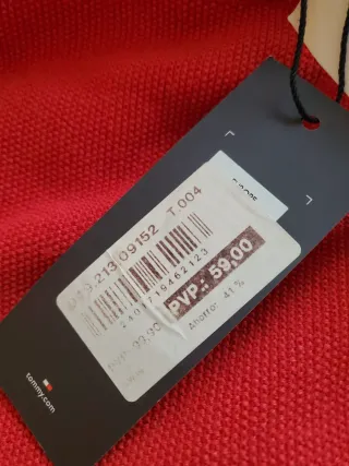 Jersey Tommy Hilfiger Rojo Talla L