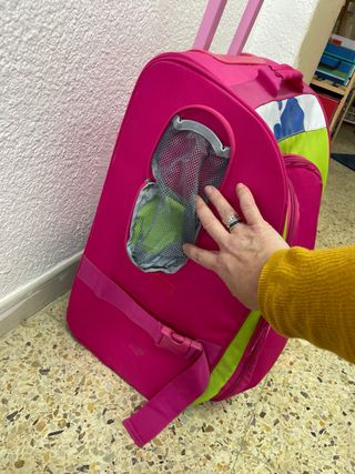 Maleta infantil Imaginarium rosa y verde