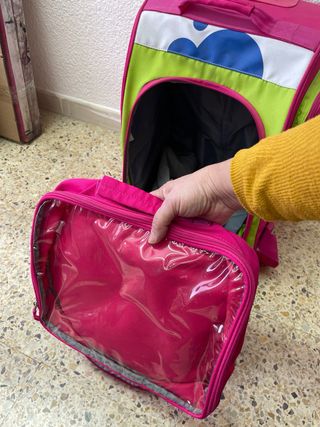 Maleta infantil Imaginarium rosa y verde