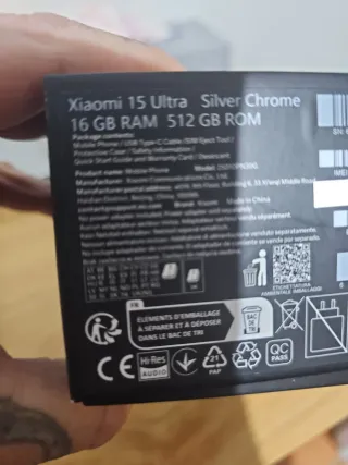 Xiaomi 15 Ultra 512GB Negro