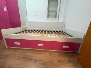 Cama 105x190 cm con 3 cajones