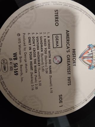 Vinilo America's Greatest Hits