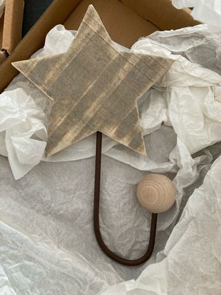 Set 2 Appendiabiti Legno Gufo e Stella