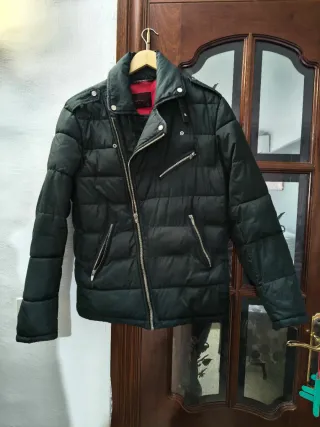 Chaquetón Zara Negro Talla L