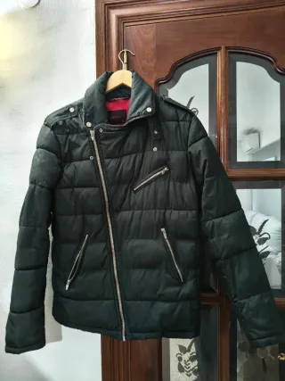 Chaquetón Zara Negro Talla L