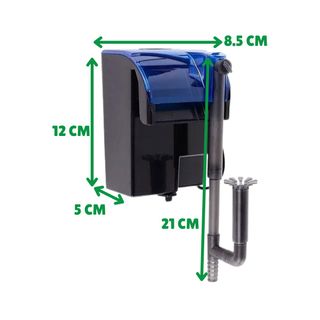 filtro cascada mochila para acuario mediano pecera