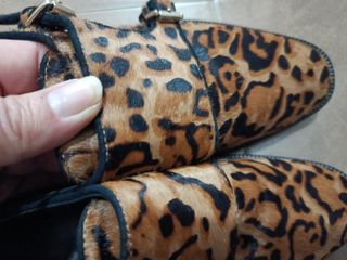 Mocasines Uterqüe leopardo hebilla