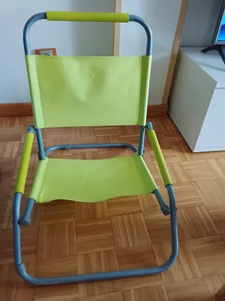 2 Sillas Plegables Playa Azul y Verde