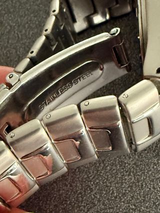 Reloj Paddle Malla Metálica Plata