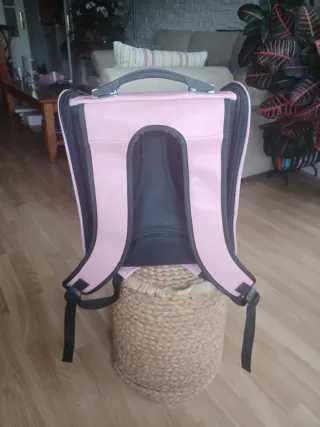Transportín para mascotas rosa