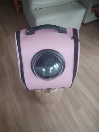 Transportín para mascotas rosa