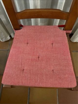 10 Sillas Madera Maciza Asiento Ratán