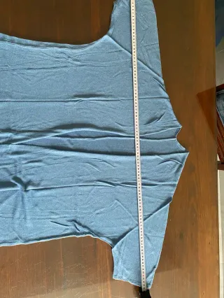 Conjunto Top y Chaqueta Punto Fino Azul