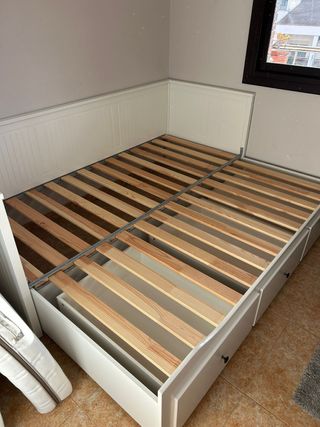 Cama Diván Blanca IKEA Madera