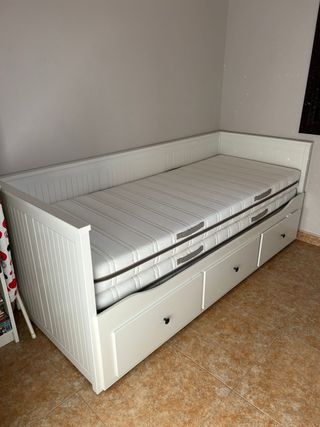 Cama Diván Blanca IKEA Madera