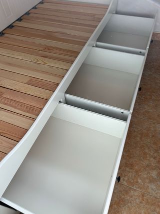 Cama Diván Blanca IKEA Madera