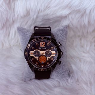 Reloj SKYLINE Negro y Naranja