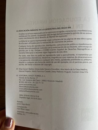 La educación infantil en la geopolítica del Sig...