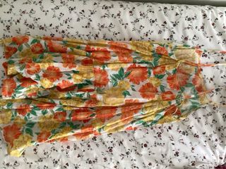 Vestido Zara Largo Estampado Playa