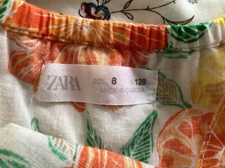 Vestido Zara Largo Estampado Playa