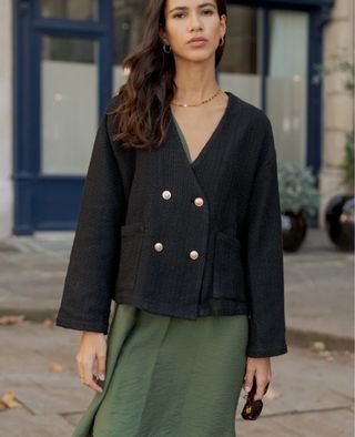 Chaqueta Tweed Lili & Lala Paris Negra