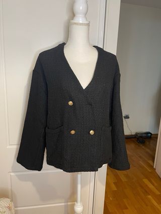 Chaqueta Tweed Lili & Lala Paris Negra