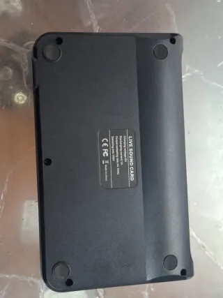 Mezclador de Audio Tarjeta de Sonido Negra