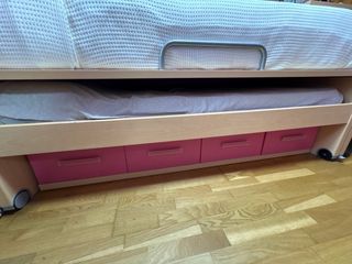 Cama nido doble con cajones