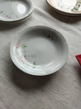 Set di piatti in porcellana